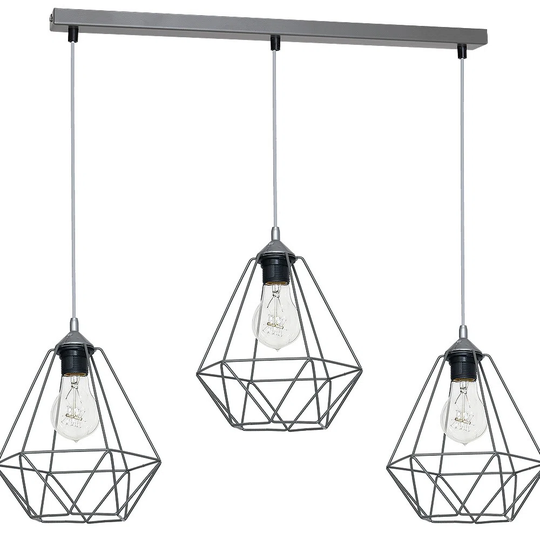 Salman 3-Light Kitchen Island Geometric Pendant