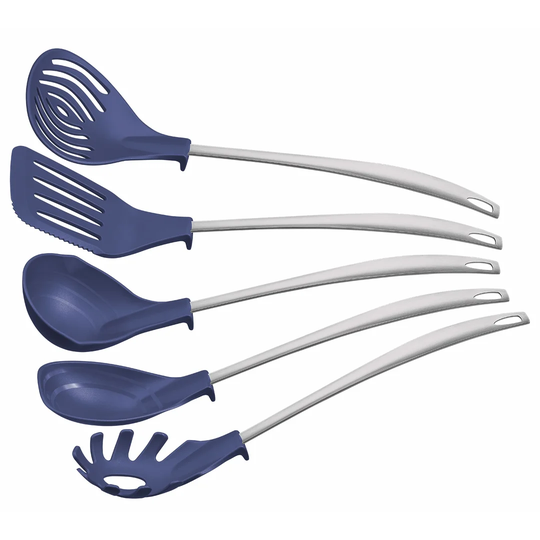 Tramontina 5 Pcs. Kitchen Utensils Set (Grey)