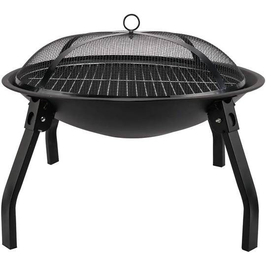 Dannicka 45Cm H x 35Cm W Steel Wood Burning Outdoor Fire Pit
