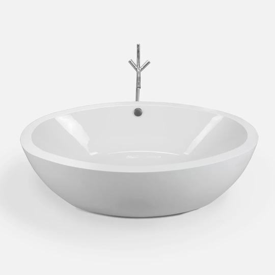 Tiffany Freestanding Bathtub Modern Design Bath Tub Faucet 190 x 120cm New