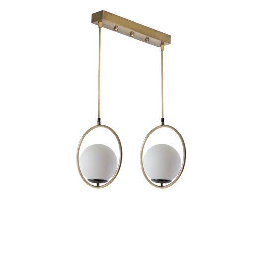 Coova 2-Light Kitchen Island Globe Pendant
