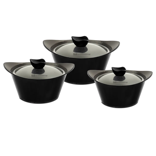 SQ Professional Caia 3 Piece Non-Stick Cookware Set