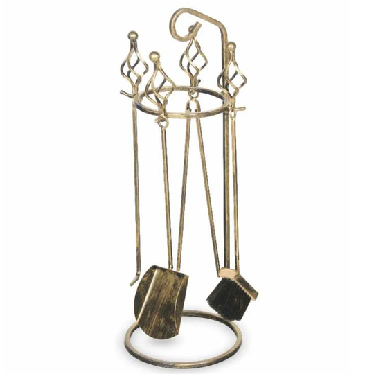 Aaliyah 4 Piece Iron Fireplace Tool Set