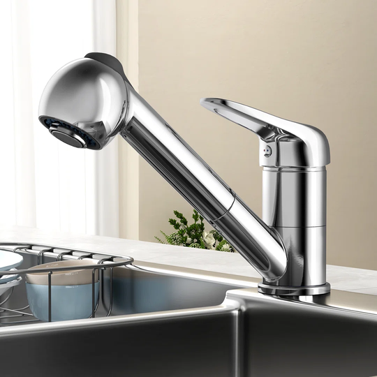 EMKE extendable kitchen tap with 2 jet types