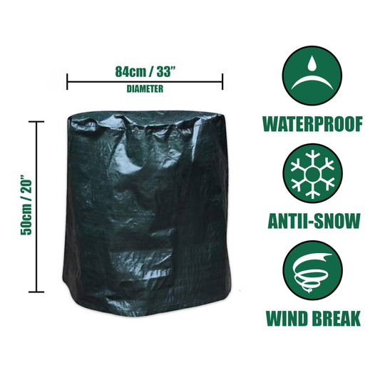 Fire Pit Cover Heavy Duty Large Folding Waterproof UV Resistant Outdoor Patio