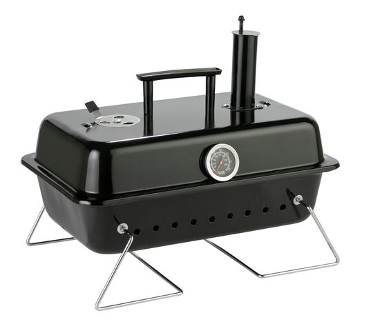 Argos Home Table Top Charcoal Smoker BBQ-Black