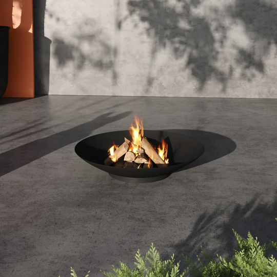 Kucera Steel Wood Burning Outdoor Fire Pit