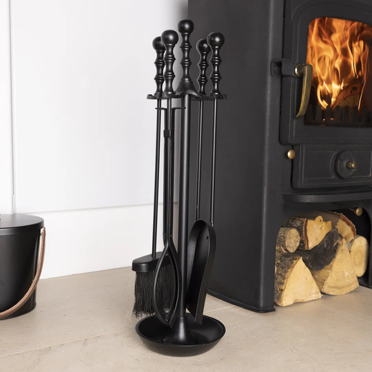 Waldo 5 Piece Iron Fireplace Tool Set