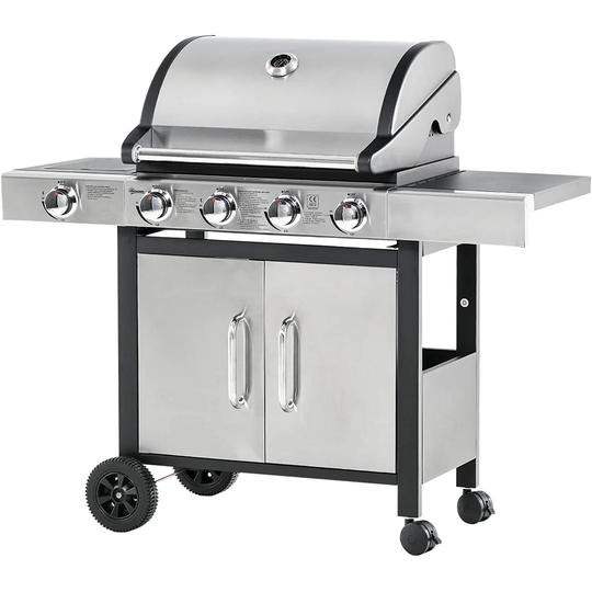 Barrette 4-Burner Natural Gas BBQ with Cabinet