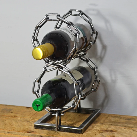 Morrow 2 Bottle Tabletop Wine Glass Rack