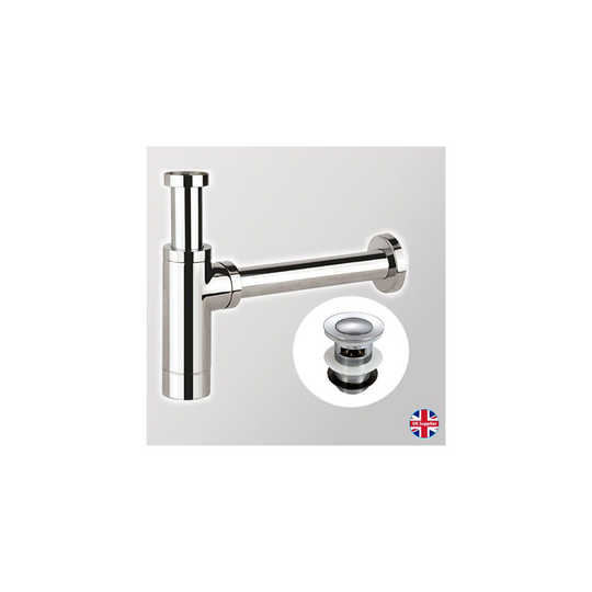Basin/Sink Bottle Trap & Slotted Clicker Basin Waste