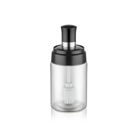 Oil bottle with brush