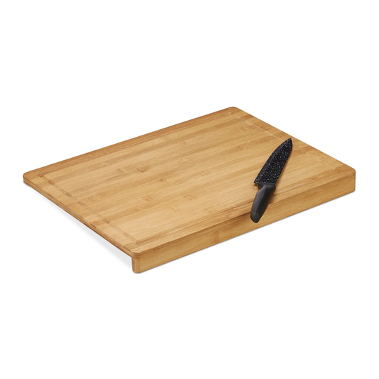 Villagomez Bamboo Carving Board with Stop Edge
