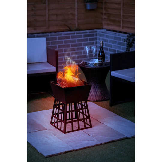 Bun 138Cm H x 45Cm W Cast Iron Outdoor Fire Pit