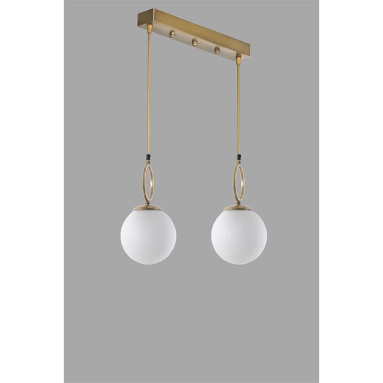 Coralino 2-Light Kitchen Island Globe Pendant