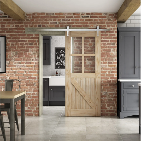 Grange Sliding Barn Door with Installation Hardware Kit