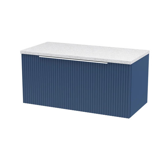 800Mm Wall Hung Single Drawer Vanity & Laminate Worktop