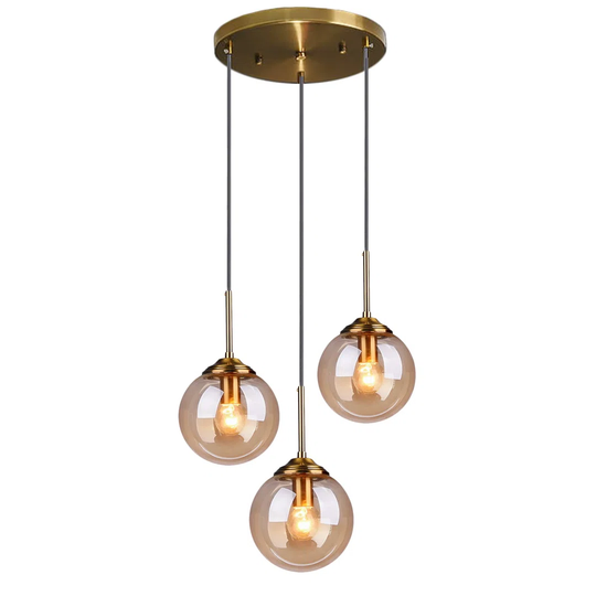 Abdulmannan 3 - Light Kitchen Island Globe Pendant