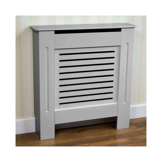 Kensington Radiator Cover Small (78x19x82cm) Modern MDF Grey Grill Wo