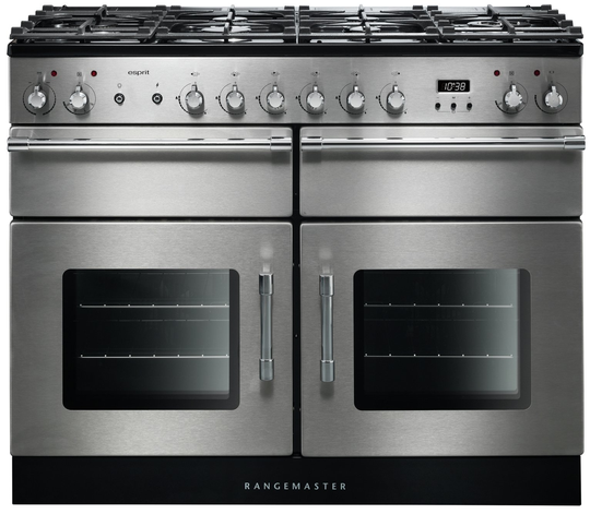 Rangemaster ESP110DFFSS/C Dual Fuel Range Cooker - S/Steel