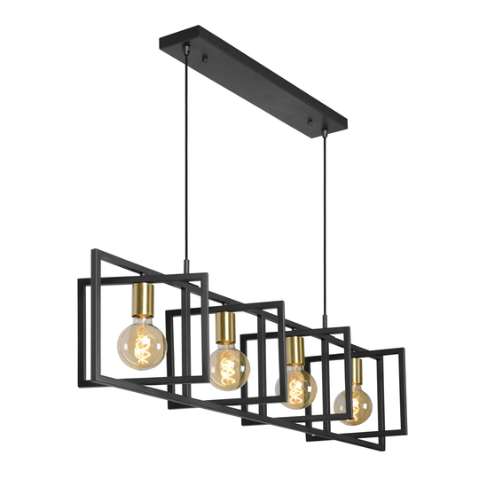 Rotax 4 - Light Kitchen Island Square Pendant
