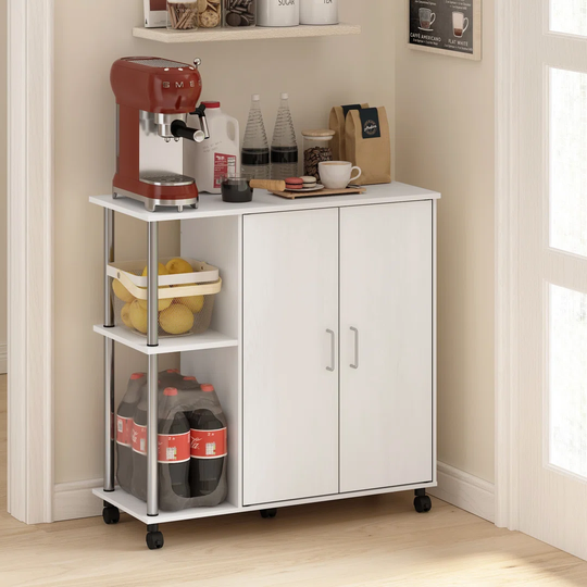 Gehrmann 89.92cm Kitchen Island with Locking Wheels