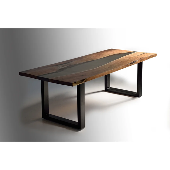 Hawkin 100 Cm Iron Trestle Dining Table