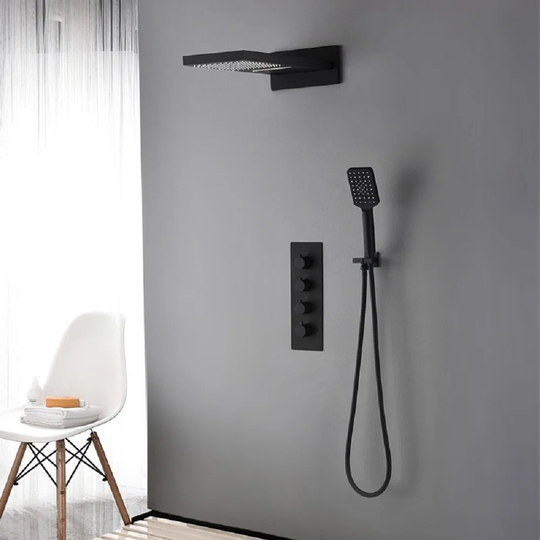 Wanneroo Thermostatic Shower with Handheld Shower Head
