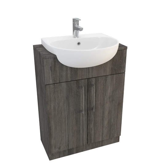 Malaspina Ceramic Rectangular 553 mm Semi-Recessed Basin