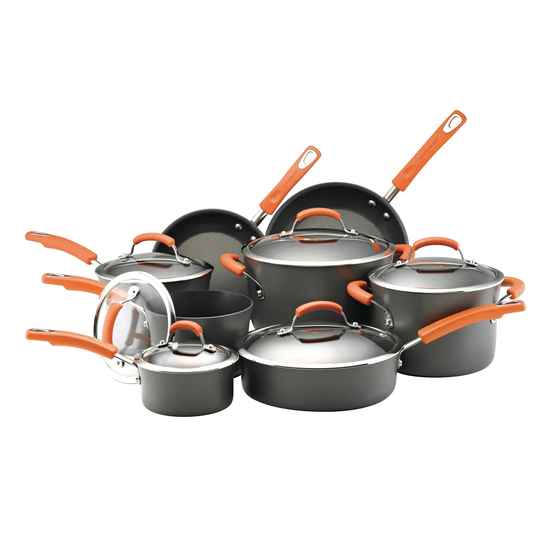 Rachael Ray 14 Piece Hard-Anodized Aluminium Non Stick Cookware Set