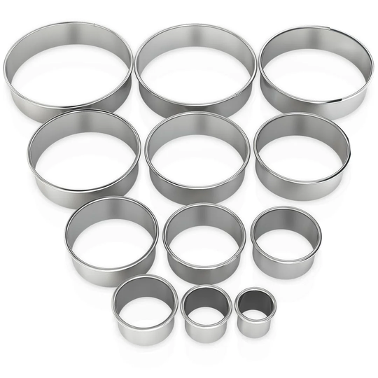Pinehur 12 Piece Non-Stick Cookie Cutter Set with Storage Box