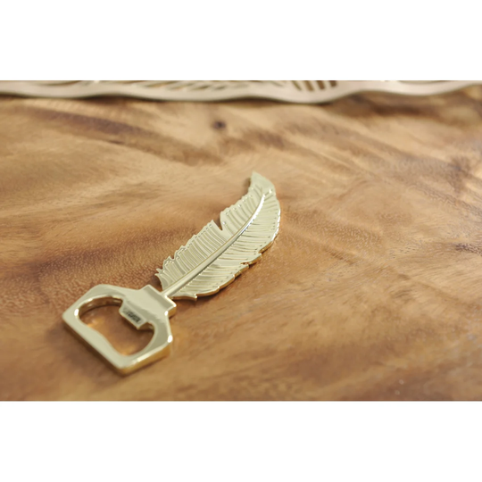 Gold Feather Bottle Opener