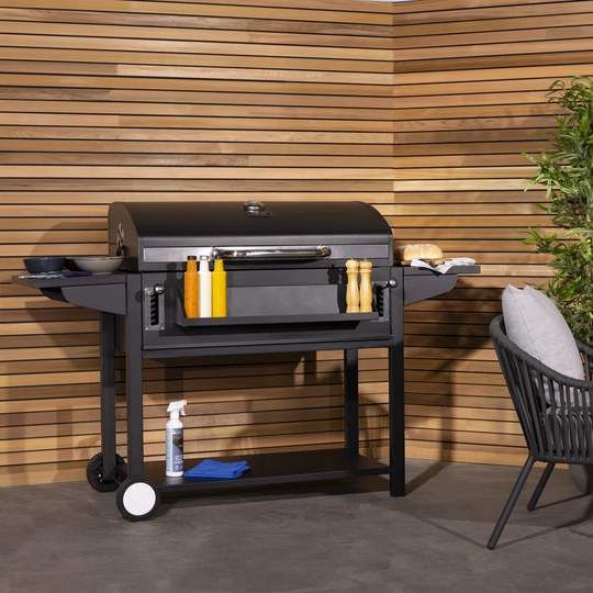 Charles Bentley 104cm Barrel Charcoal BBQ
