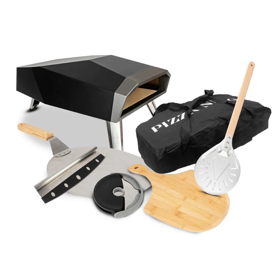 Steel Countertop Propane Pizza Oven in Black