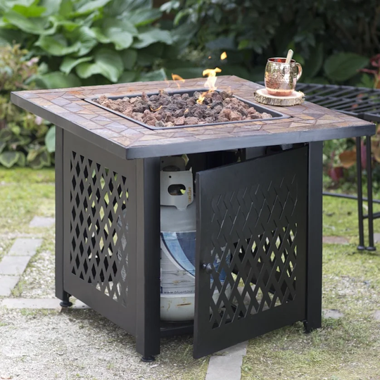 Lumpkins Propane Gas Fire Pit Table