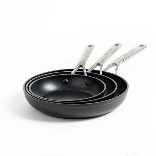 KitchenAid Forged Hardened Aluminium Non-Stick 20cm, 24cm & 28cm Frying Pan Set