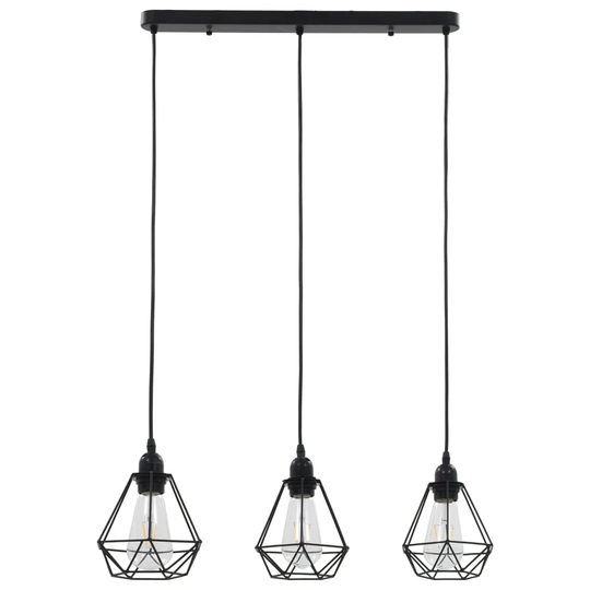 Montague 3 - Light Kitchen Island Geometric Pendant