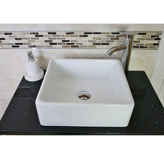 Halfon Ceramic Countertop Basin with Tap