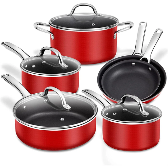 Belfry Kitchen Wattson 6 Pieces Stainless Steel Non Stick Cookware Set