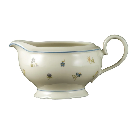 Marieluise Ivory Scatter Flower Gravy Boat