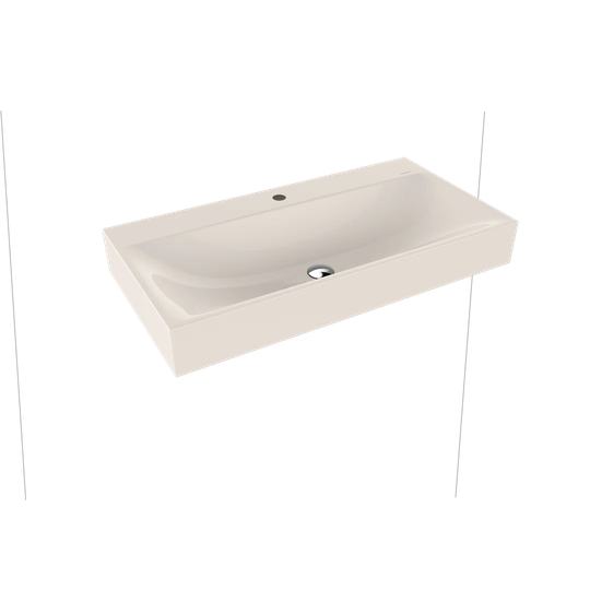 Pergamon Metal Rectangular Wall Hung Basin Bathroom Sink