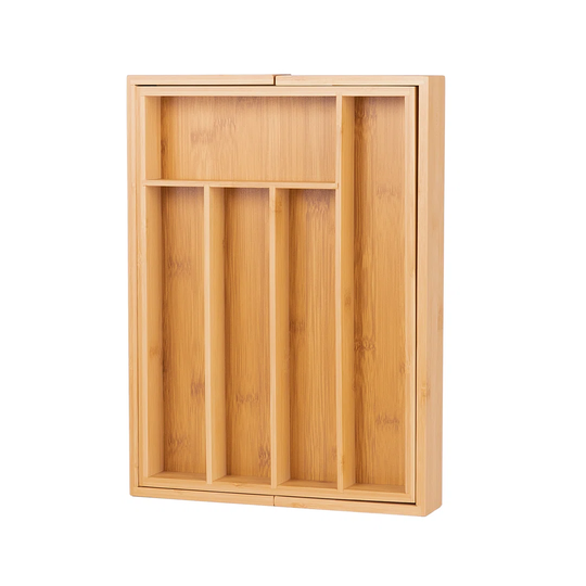 Expandable Bamboo Cutlery Tray