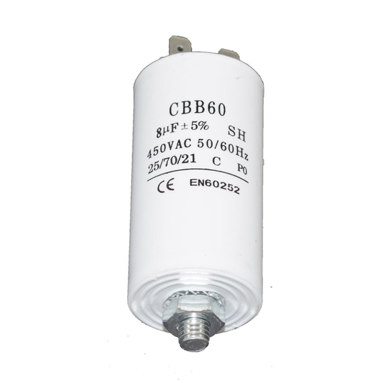Universal 8UF Microfarad Appliance Motor Start Run Capacitor