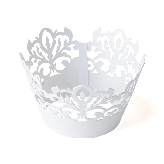 Classic Damask Filigree Cupcake 12 Piece Decorative Kit
