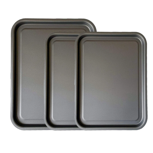 Luciano 3 Piece Non-Stick Baking Tray Set