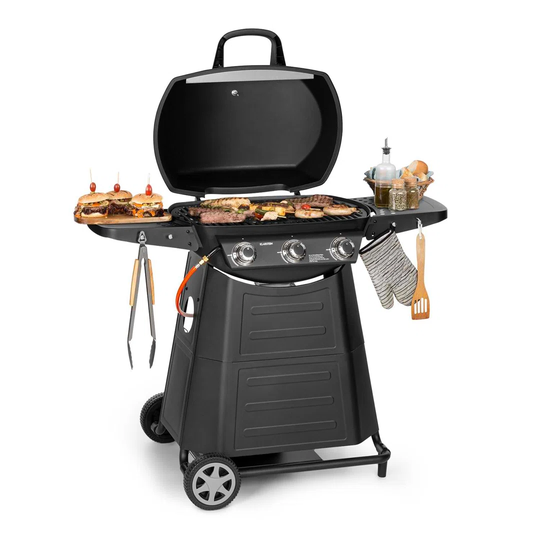 Vanquish Klarstein 3 - Burner Free Standing Liquid Propane Gas Grill