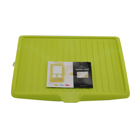 (Green) Plastic Worktop Dish Drainer Drip Tray Large Kitchen Sink Drying Rack Holder UK
