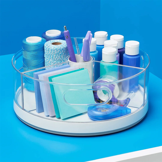 Nicoletti Crazy Susan Turntable and Snack Organizer with Bins