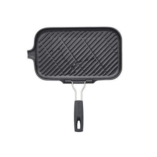 Le Creuset Cast Iron Grill Pan with Folding Handle