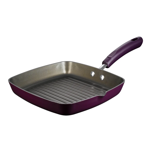 This Morning 24cm Aluminium Grill Pan in Purple